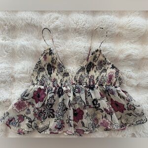 Zara Women’s Floral Print Women Tank Top Size XS